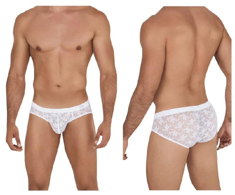 men's loose-fit underwear delivery-Clever 0580-1 Fantasy Briefs Color White