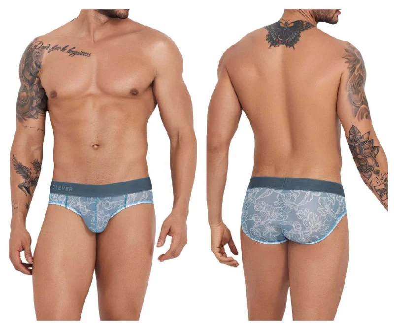 men's loose-fit underwear-Clever 1213 Avalon Briefs Color Gray