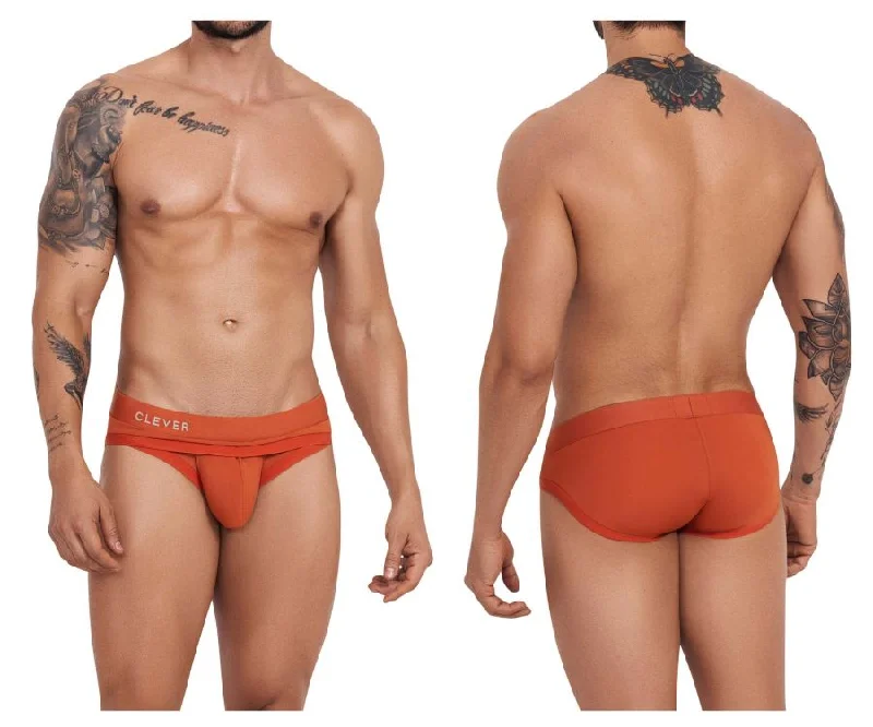 men's modal boxer shorts-Clever 1262 Curse Briefs Color Ochre