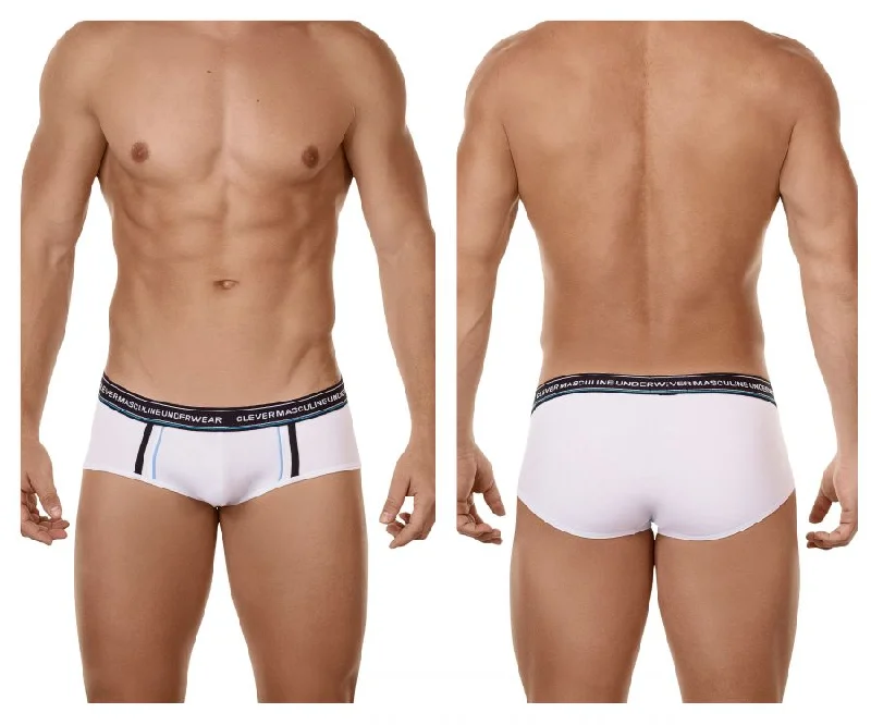 men's cotton underwear sale-Clever 5402 Senses Briefs Color White