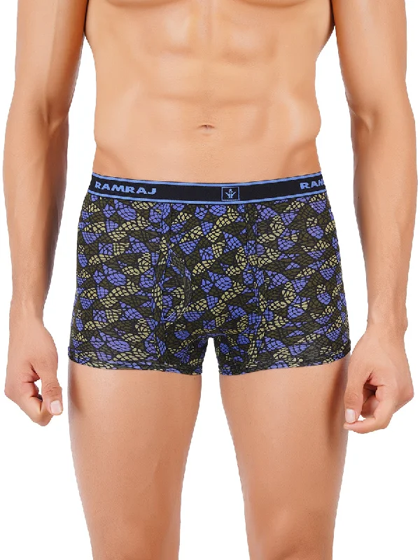 men's patterned underwear service-Combed Cotton Outer Elastic Trunk without Pocket Sparkle (2PCs Pack)