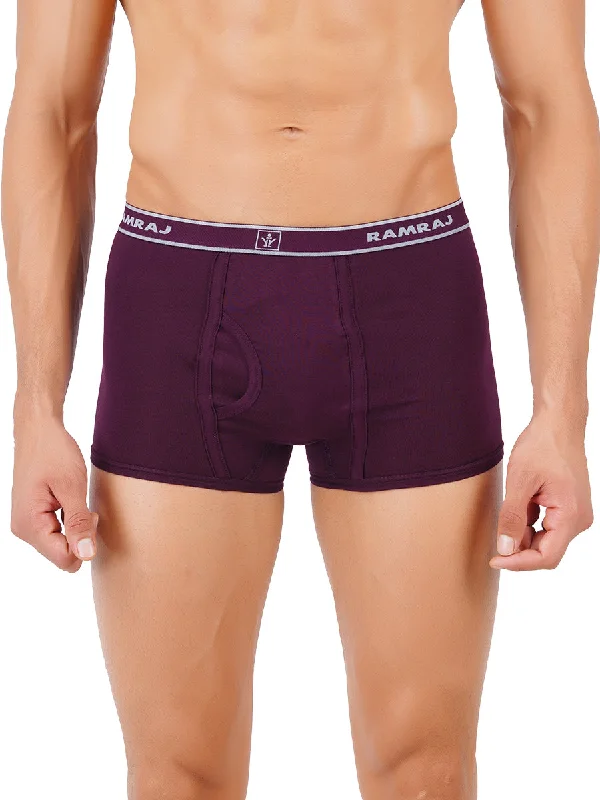 men's high-waisted underwear delivery-Combed Cotton without Pocket Trunk Outer Elastic Vintrack (2PCs Pack)