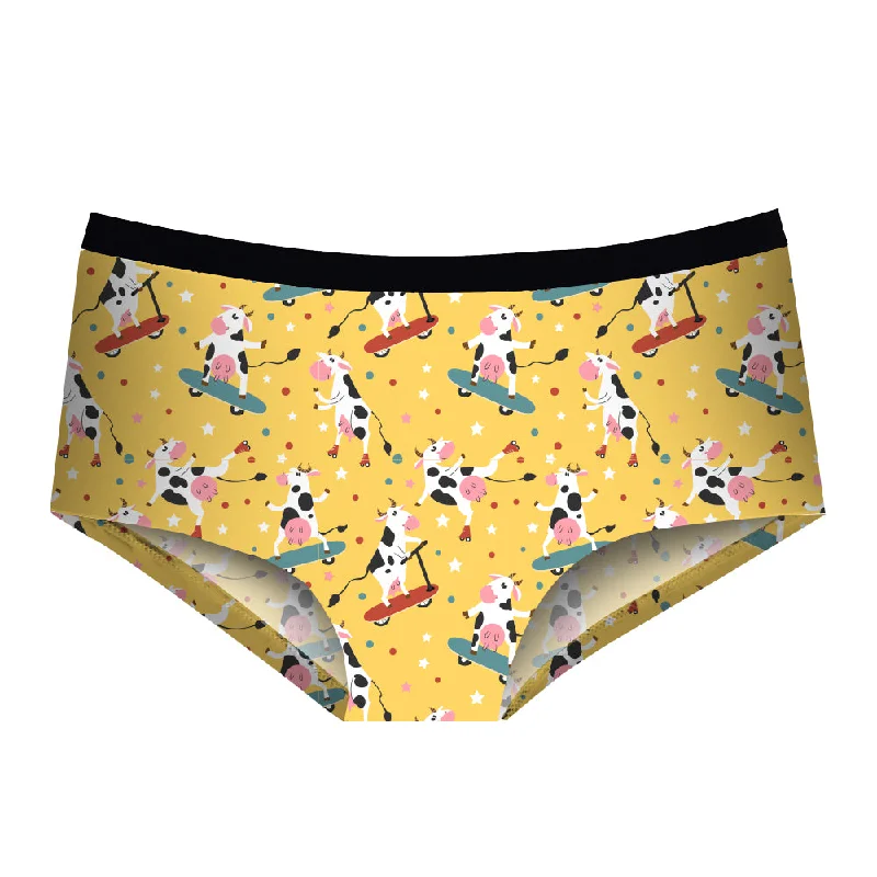 men's quick-dry trunks-Cows - Cheeky Brief