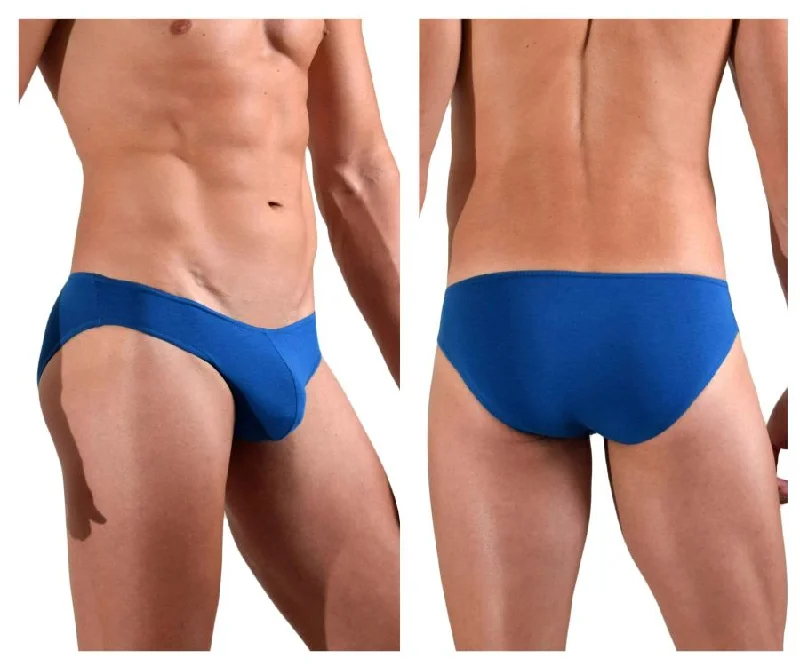 men's fitted briefs for shape-Doreanse 1281-BLU Hang-loose Briefs Color Blue