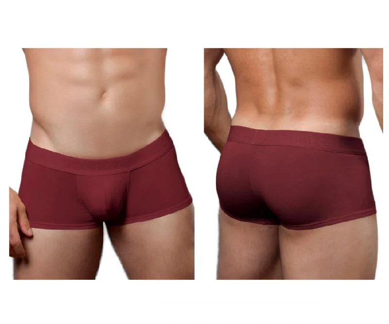 men's odor-resistant briefs pack-Doreanse 1760-BRD Low-rise Trunk Color Bordeaux