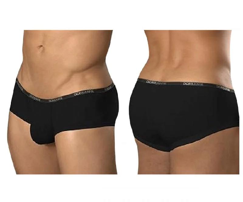 men's casual underwear monthly-Doreanse 1781-BLK Naked Mini Trunk Color Black