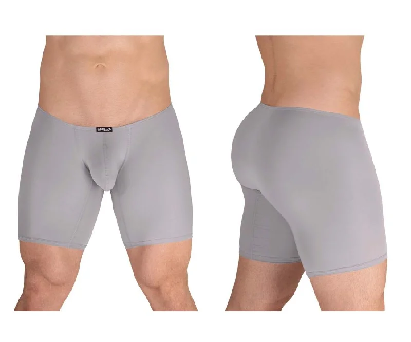 men's performance trunks-ErgoWear EW1594 X4D Boxer Briefs Color Silver Gray