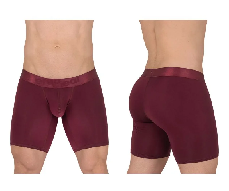 men's soft underwear sale-ErgoWear EW1624 MAX XX Boxer Briefs Color Burgundy