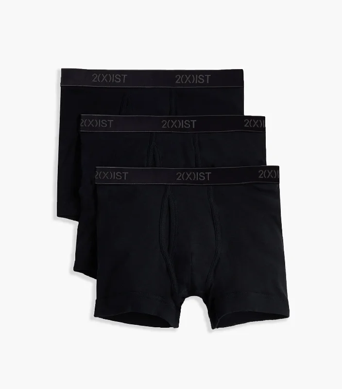 men's durable underwear monthly-Essential Cotton Boxer Brief 3-Pack