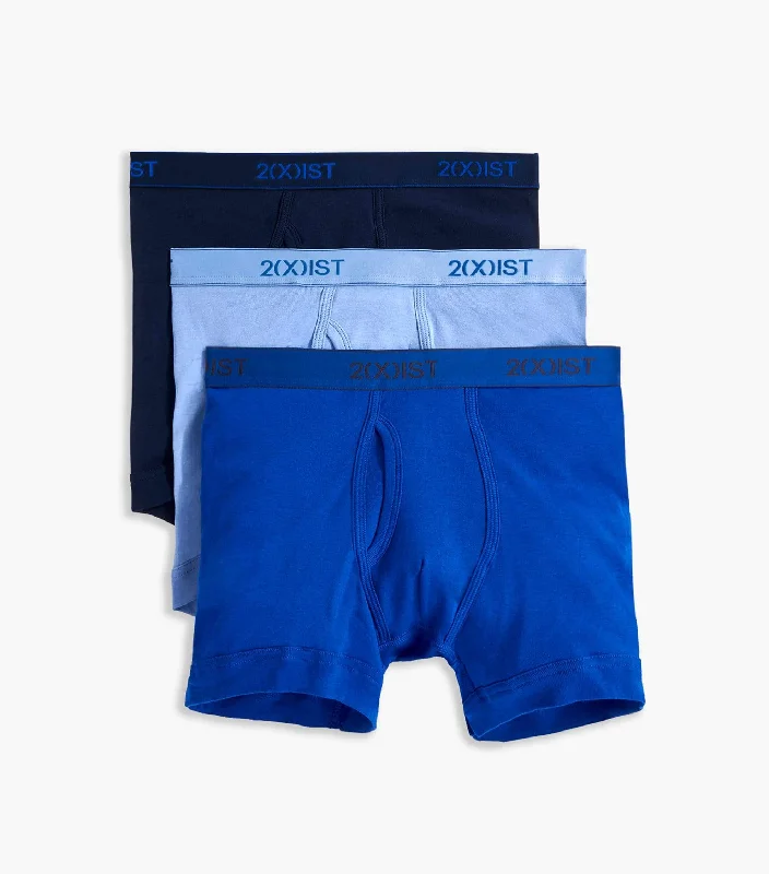 men's warm underwear delivery-Essential Cotton Boxer Brief 3-Pack