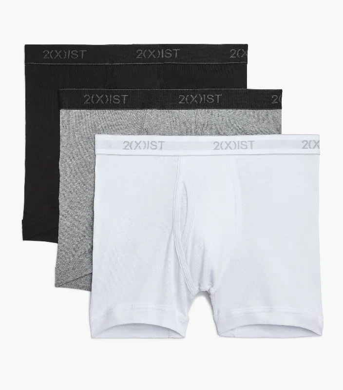 men's hypoallergenic underwear subscription-Essential Cotton Boxer Brief 3-Pack