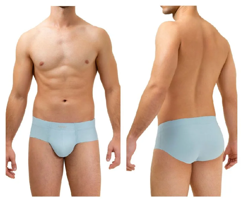 men's affordable underwear-HAWAI 42141 Microfiber Briefs Color Light Blue