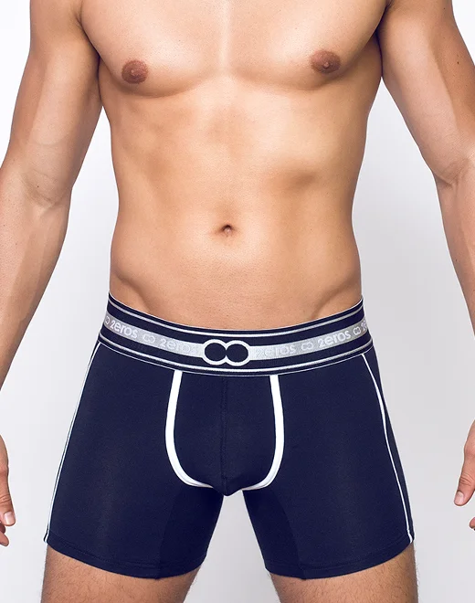 men's bamboo underwear for sensitive skin-Heracles Trunk Underwear - Black