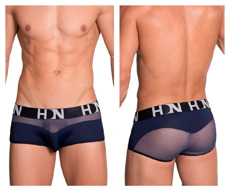 men's performance briefs pack-Hidden 952 Mesh Trunks Color Blue