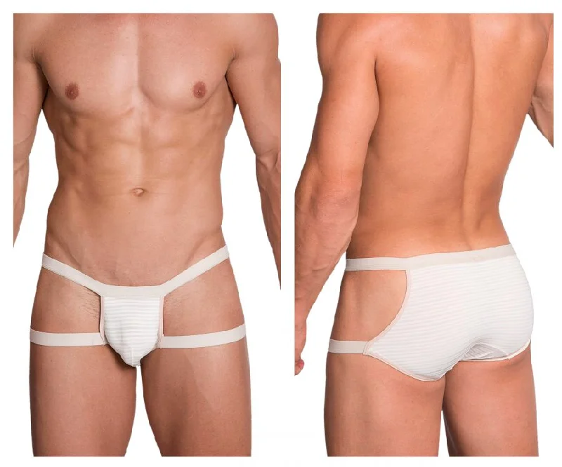 men's quick-dry underwear service-Hidden 958 Open Side Briefs Color Beige