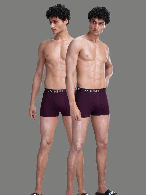 men's breathable briefs pack-HINT IN METRO MINI TRUNK # PLAIN ( Pack of 2 )