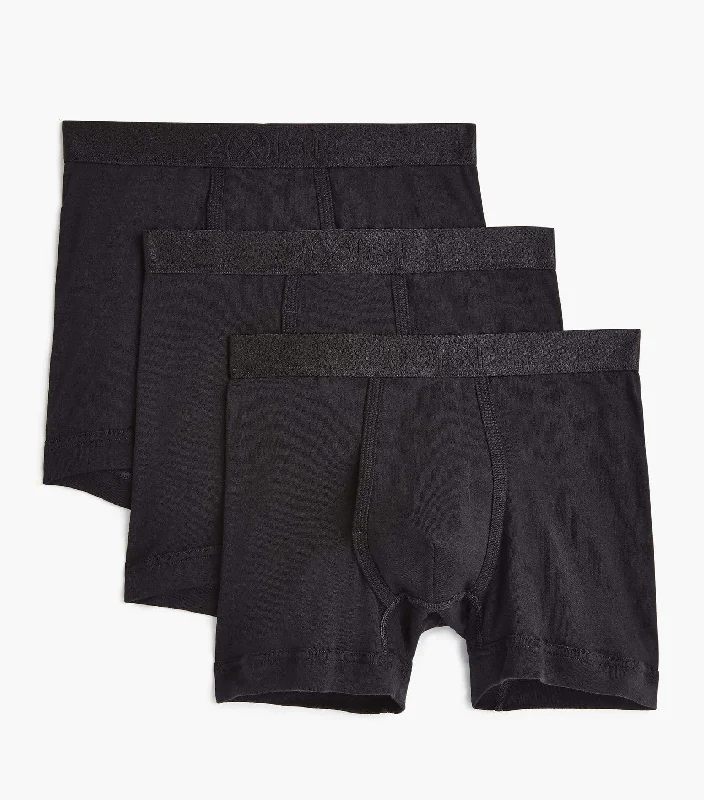 men's bamboo underwear sale-Pima Cotton Boxer Brief | 3-Pack