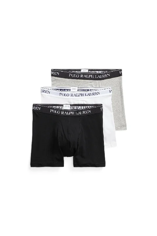 men's long-leg underwear for coverage-Polo Ralph Lauren 3 Pack Men's Boxer Brief