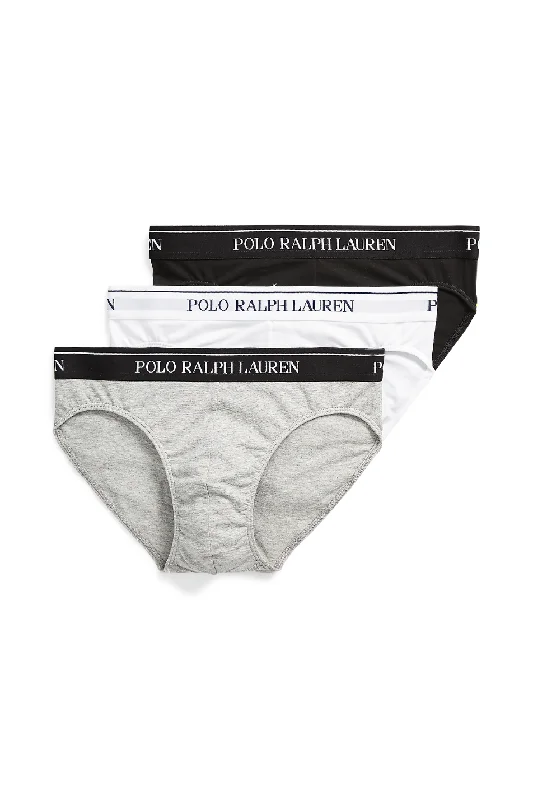 men's plus-size underwear for big men-Polo Ralph Lauren 3 Pack Men's Briefs