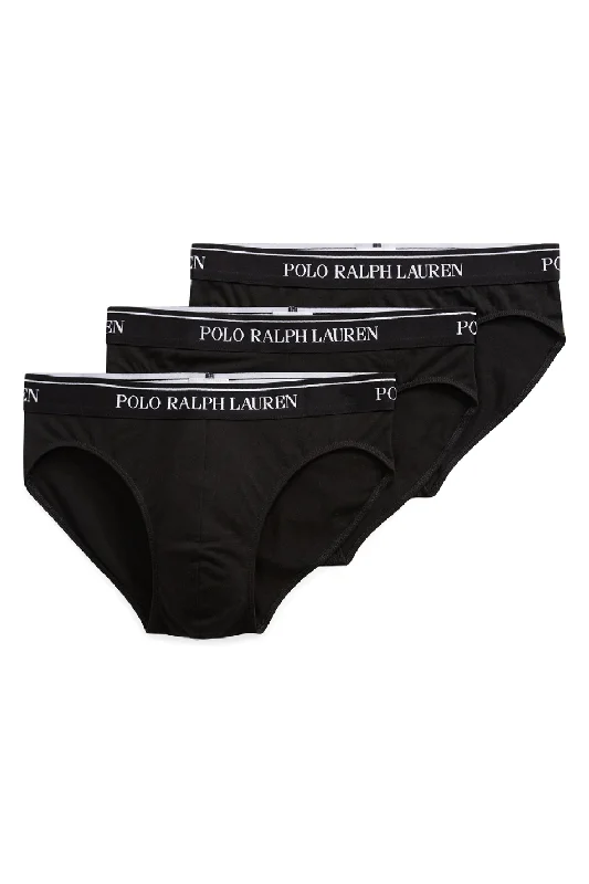 men's durable trunks for longevity-Polo Ralph Lauren 3 Pack Men's Briefs