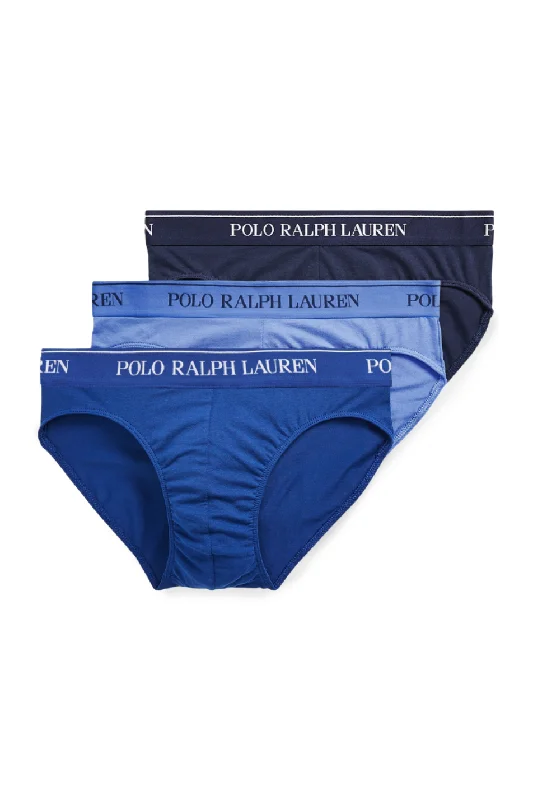 men's patterned briefs for flair-Polo Ralph Lauren 3 Pack Men's Briefs