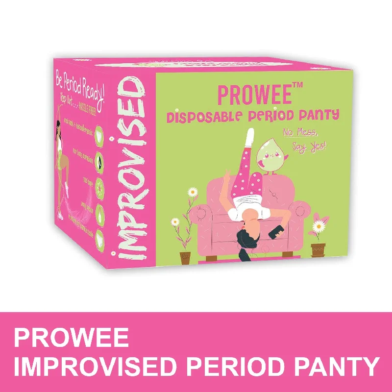 men's soft trunks-Improvised Period Panty-Panties designed for Heavy Flow,360 Degree Coverage with Leak Guard and Ultra-Absorbent Core, All night protection from heavy flow. PROWEE- Improvised Period Panty