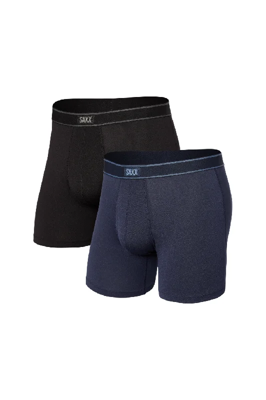 men's anti-odor underwear delivery-SAXX Men's 2 Pack Daytripper Comfort Stretch Boxer Brief Fly