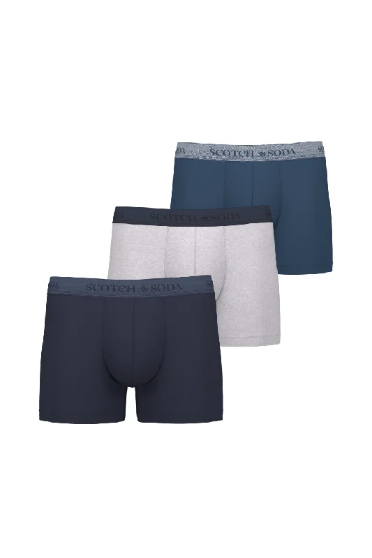 men's tagless underwear collection-Scotch & Soda 3 Pack Men's Herringbone Boxer Brief