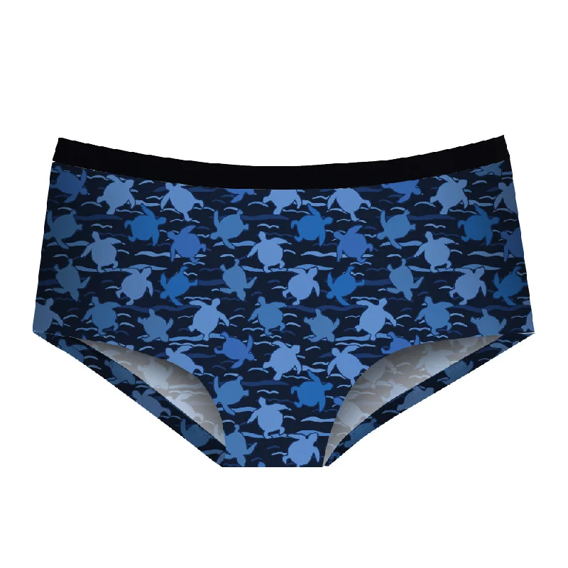 men's compression briefs-SeaTurtles - Cheeky Brief