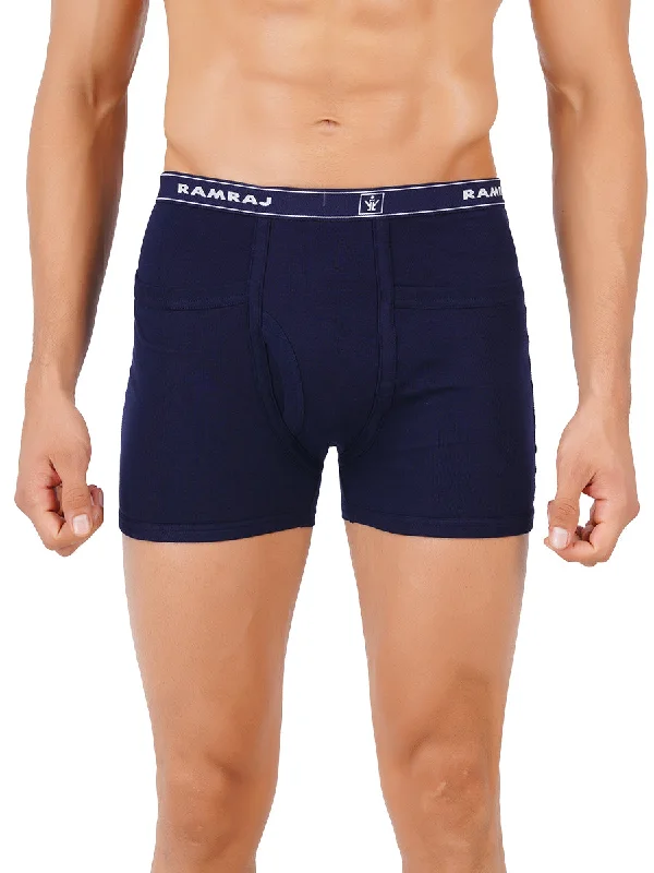 men's affordable underwear-Soft Combed Cotton 2 Pocket Trunks Imaxs Rib (2PCs Pack)