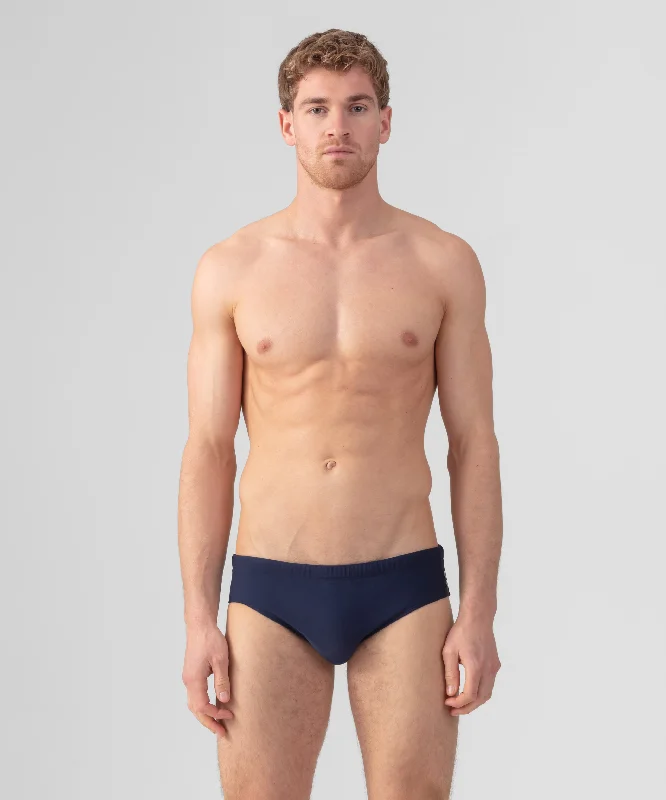 men's slimming underwear for body shaping-Swim Briefs: Navy