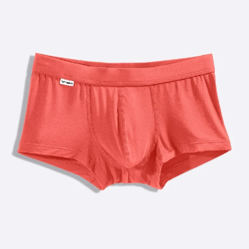 men's odor-resistant underwear-The Hot Coral Trunk