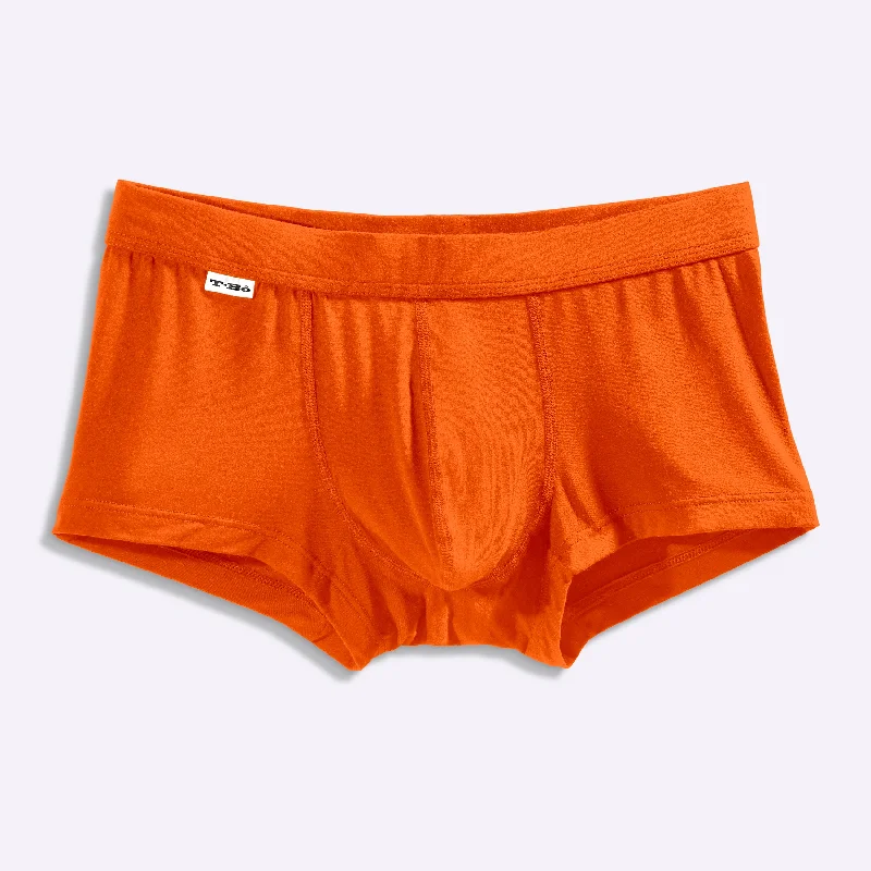 men's patterned briefs-The Tiger Orange Trunk