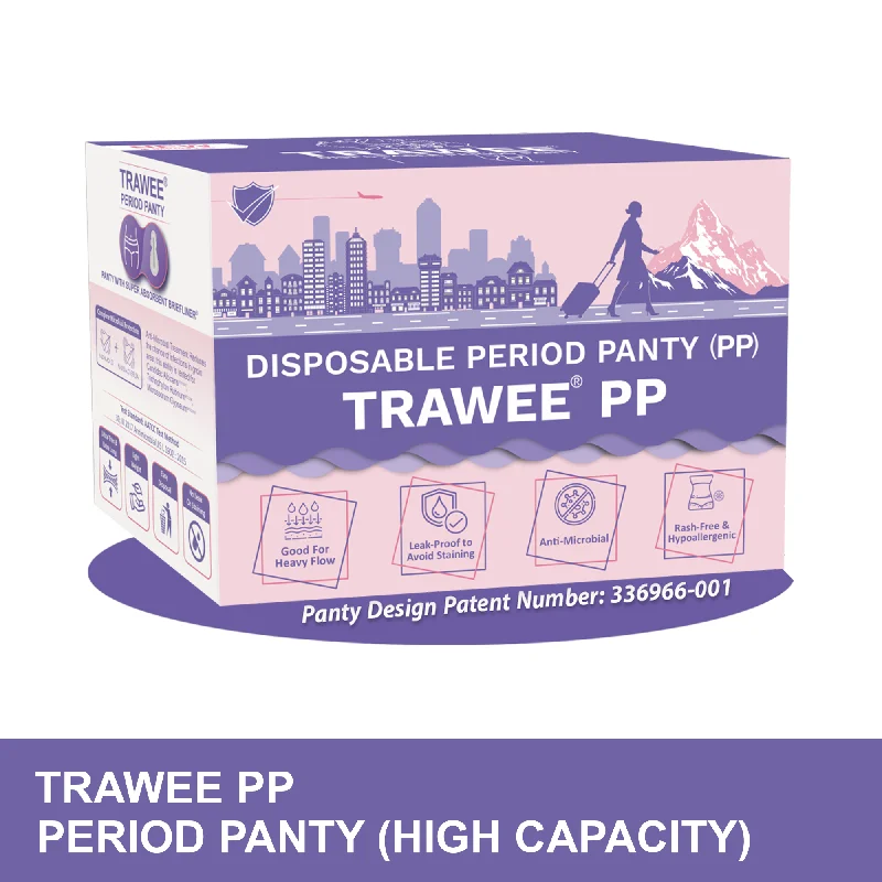 men's luxury trunks for premium feel-TRAWEE Disposable Period Panties for Heavy Flow with High Absorption Capacity,Customised Fitting Overnight Protection- TRAWEE PP