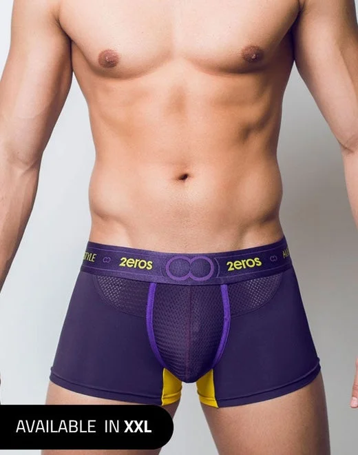 men's bamboo underwear pack-U31 AKTIV NRG Trunk Underwear - Vivid Purple