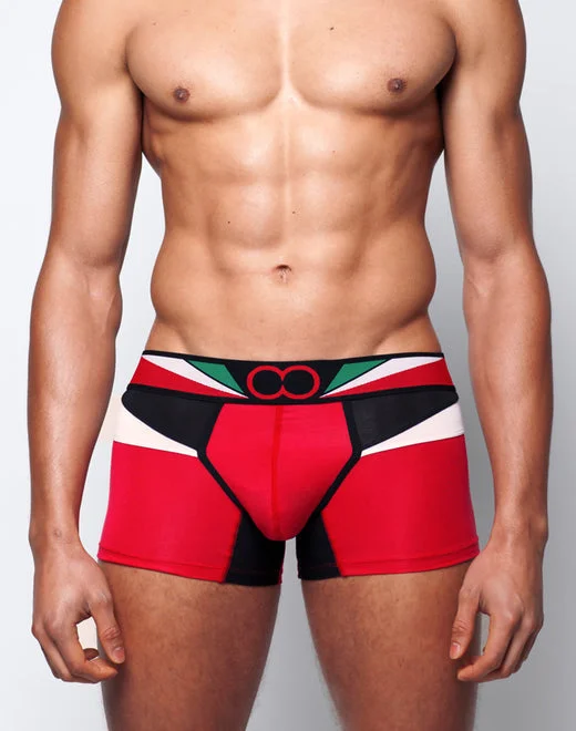 men's stretch underwear multipack-U31 Vavoom Trunk Underwear - Red/White