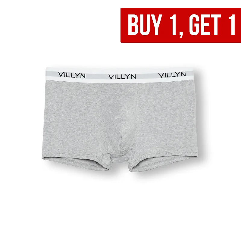 men's hypoallergenic trunks-VILLYN Origin Modal Boxer-Trunk - GREY