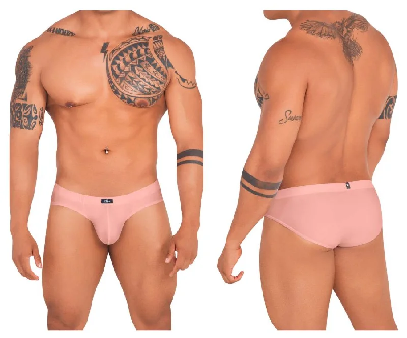 men's anti-slip trunks pack-Xtremen 91142 Ultra-soft Briefs Color Rosewood