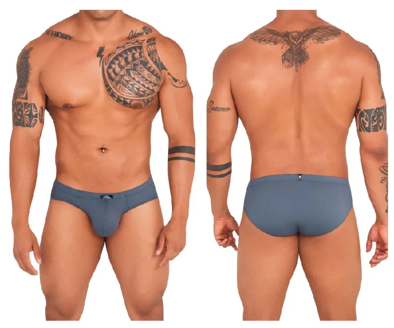 men's microfiber trunks pack-Xtremen 91142 Ultra-soft Briefs Color Dark Gray