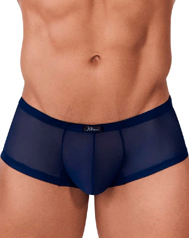 men's quick-dry underwear service-Xtremen 91154 Tulle Mesh Trunks